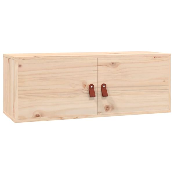 vidaXL Pensili 2 pz 80x30x30 cm in Legno Massello di Pino