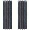 vidaXL Tende oscuranti 2 pcs Grigio chiaro 140 x 245 cm Velluto