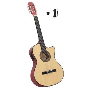 vidaXL Chitarra Classica Western Cutaway con Equalizzatore e 6 Corde