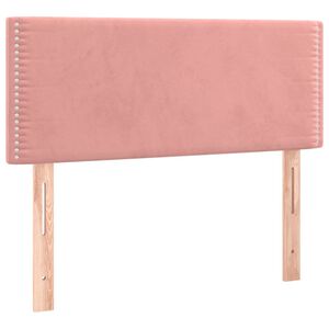 vidaXL Testiera Rosa 100x5x78/88 cm in Velluto