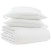 vidaXL Duvet Invernale con cuscino 3 pcs Bianco Piuma d'anatra