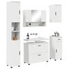 vidaXL Set di mobili per il bagno 5 pcs Bianco 30 x 35 x 192 cm