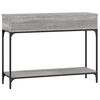 vidaXL Tavolino Consolle Grigio Sonoma 100x30,5x75cm Legno Multistrato