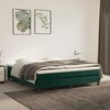 vidaXL Giroletto a Molle con Materasso Verde Scuro 180x200 cm Velluto