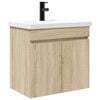 vidaXL Mobile bagno con rubinetto Rovere Sonoma 61 x 40 x 74,5 cm