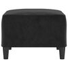 vidaXL Poggiapiedi Nero 70x55x41 cm in Velluto