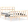 vidaXL Giroletto con Testiera Small Double in Legno Massello