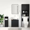 vidaXL Mobile da Bagno Nero 60x33x61 cm in Legno Multistrato