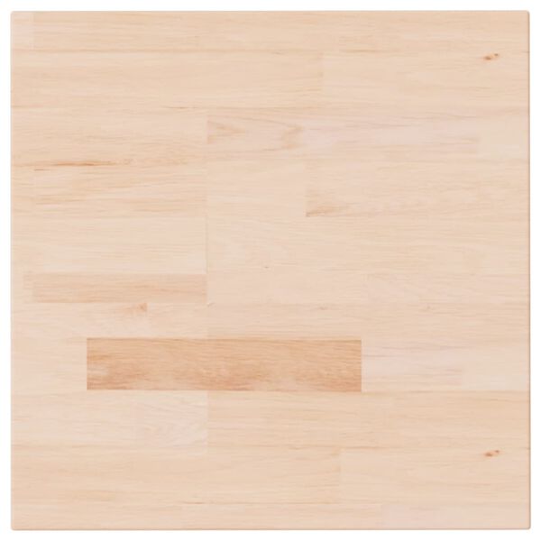 vidaXL Piano Tavolo Quadrato 40x40x4 cm Massello Rovere Non Trattato