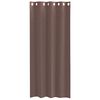 vidaXL Tende in Voile con Occhielli 2 pz Marrone 140x225 cm