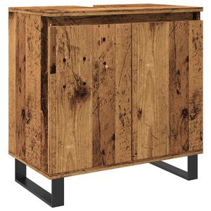 vidaXL Mobile da Bagno Legno Vecchio 58x33x60 cm in Truciolato