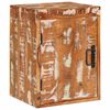 vidaXL Comodino Marrone 35 x 33 x 48 cm Legno massello di recupero