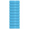 vidaXL Asciugamani da bagno FROGN 10 pz Turchese 30x30 cm 360 g/m&sup2;