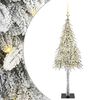 vidaXL Albero di Natale con 150 LED Bianco 120 cm PE e Acciaio