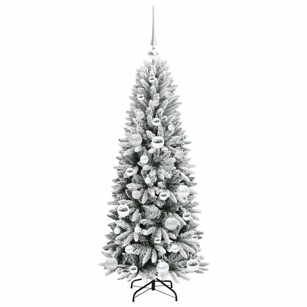 vidaXL Albero di Natale artificiale Bianco 53 x 53 x 120 cm