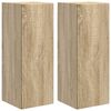 vidaXL Mobile TV da parete 2 pz Sonoma Legno ingegnerizzato