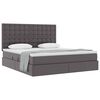 vidaXL Letto con Contenitore Grigio 160 x 200 cm Pelle Sintetica