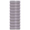 vidaXL Asciugamani FROGN 10 pz Grigio 30x30 cm 360 g/m&sup2;