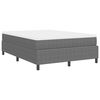 vidaXL Letto a molle Grigio chiaro e bianco 140 x 190 cm