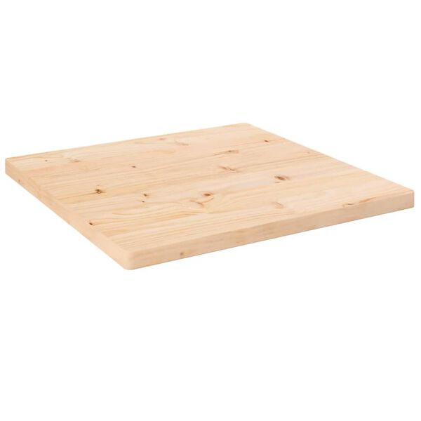 vidaXL Piano Tavolo 40x40x2,5 cm in Legno Massello di Pino Quadrato