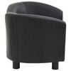 vidaXL Divano per Cani Nero 67x41x39 cm in Similpelle