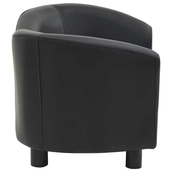 vidaXL Divano per Cani Nero 67x41x39 cm in Similpelle