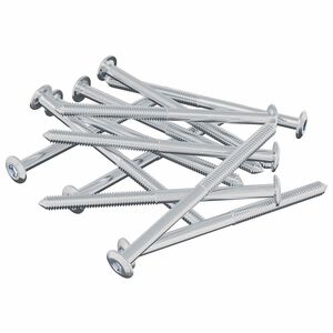 vidaXL Vite 1200 pcs Argento M6 x 85 mm Acciaio