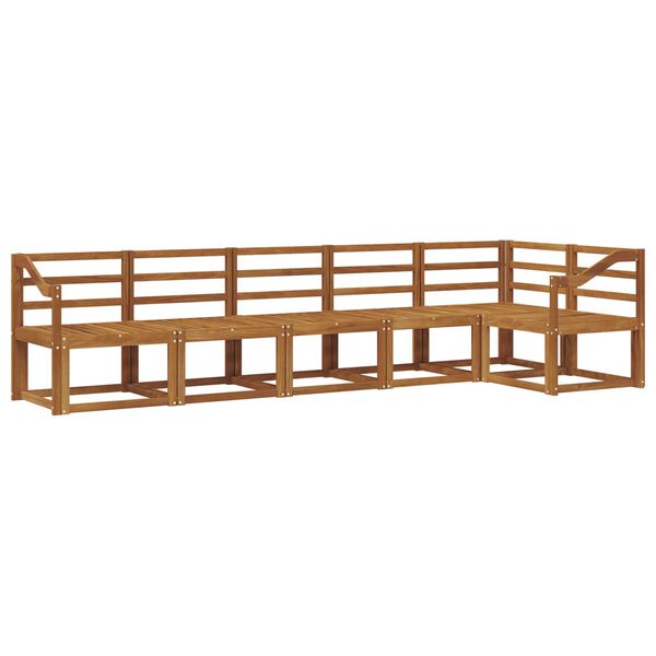 vidaXL Set di divani da esterno 6 pcs Naturale