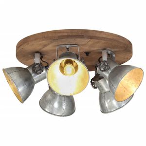 vidaXL Lampada da Soffitto 25 W Argento Vintage 50x50x25 cm E27