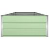 vidaXL Fioriera Verde Pastello 195 x 100 x 45 cm Acciaio zincato