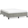 vidaXL Struttura letto senza Materasso Grigio Chiaro 152x203cm Velluto
