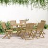 vidaXL Sedie Giardino Pieghevoli 6 pz 54,5x58x90cm Massello Acacia