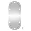vidaXL Specchio da Parete con Luci LED 45x100 cm Vetro Ovale