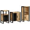 vidaXL Set di mobili per il bagno 3 pcs Legno di mango massello