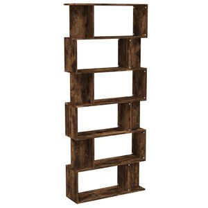 vidaXL Libreria/Divisorio Rovere Fumo 80x24x192cm in Legno Ingegnerizzato