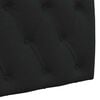 vidaXL Testata appesa Montaggio a parete Nero 110 x 55 x 7 cm Tessuto