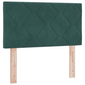 vidaXL Testiera Verde Scuro 80 cm Velluto