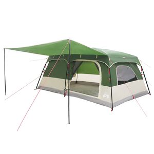 vidaXL Tenda Familiare 14 persona Verde Poliestere e Acciaio