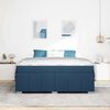 vidaXL Struttura del letto con materasso Blu 180 x 200 cm Tessuto