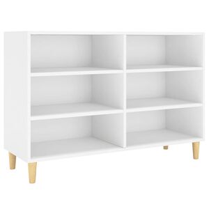 vidaXL Credenza Bianca 103,5x35x70 cm in Legno Multistrato