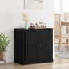 vidaXL Credenza Rovere Nero 70 x 35,5 x 67,5 cm Legno multistrato