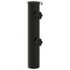 vidaXL Tubo base per parasole 0.6 kg Nero Ferro for 40-50 mm Pole