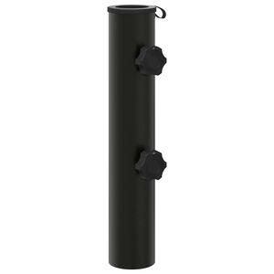 vidaXL Tubo base per parasole 0.6 kg Nero Ferro for 40-50 mm Pole