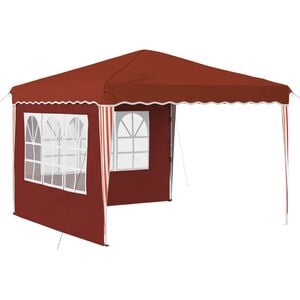 vidaXL Tenda per feste a pop-up 288 x 288 x 245 cm Terracotta