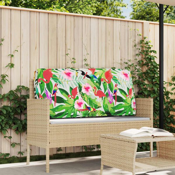 vidaXL Cuscino Floreale Multicolore 120 x 60 x 12 cm Tessuto Oxford
