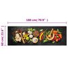 vidaXL Tappeto da Cucina Lavabile Spezie 60x180 cm Velluto