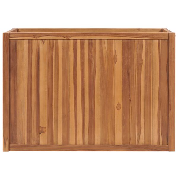 vidaXL Letto Rialzato 100x50x70 cm in Legno Massello di Teak