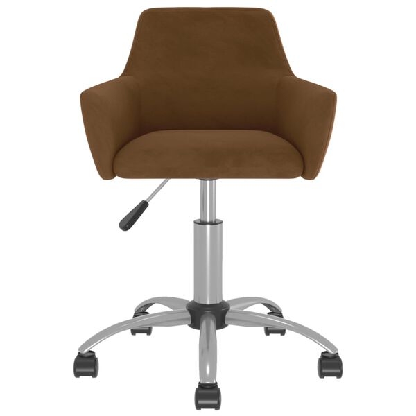 vidaXL Sedie da Pranzo Girevoli 6 pz Marroni in Velluto