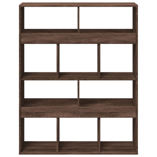 vidaXL Libreria Rovere Marrone 100x33x125,5 cm in Legno Multistrato