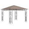 vidaXL Gazebo con Zanzariera Luci LED 3x3x2,73 m Grigio Talpa